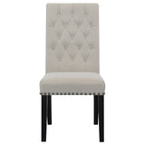 Alana Velvet Upholstered Dining Side Chair Sand (Set of 2)