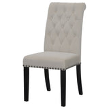 Alana Upholstered Tufted Side Chairs with Nailhead Trim (Set of 2) | Coaster | Home Elegance USA