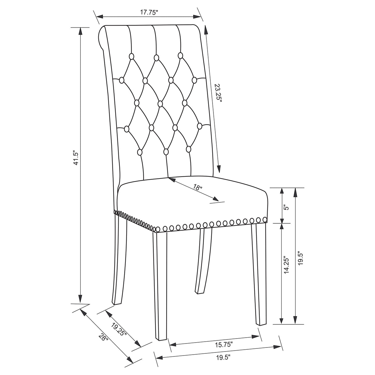 Alana Velvet Upholstered Dining Side Chair Sand (Set of 2)
