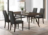 Wes 5 - piece Rectangular Dining Set Grey and Dark Walnut | Coaster | Home Elegance USA