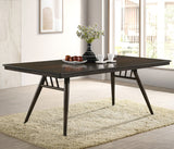 Dining Table - Wes Rectangular Dining Table Dark Walnut