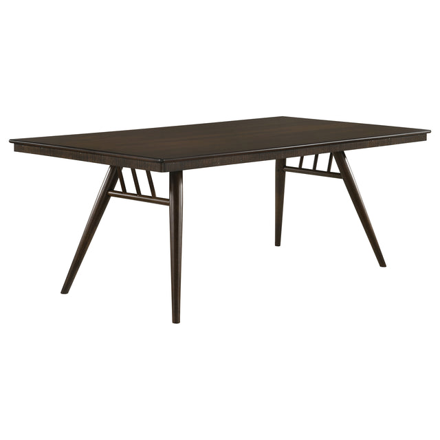 Dining Table - Wes Rectangular Dining Table Dark Walnut