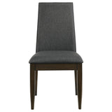 Side Chair - Wes Upholstered Side Chair (Set of 2) Grey and Dark Walnut