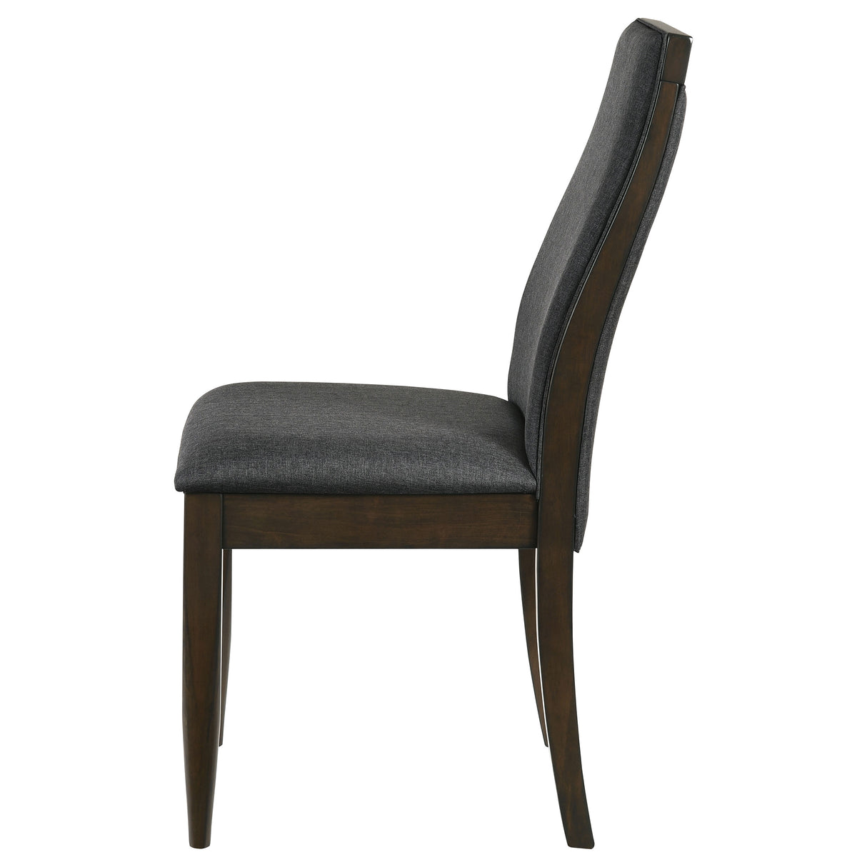 Side Chair - Wes Upholstered Side Chair (Set of 2) Grey and Dark Walnut