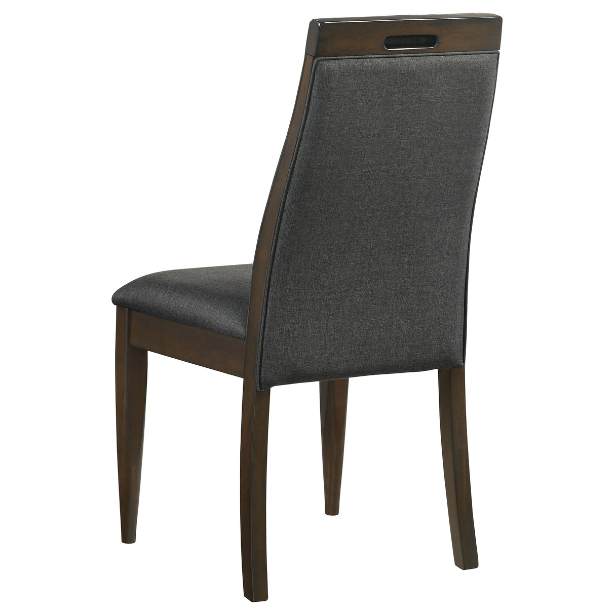 Side Chair - Wes Upholstered Side Chair (Set of 2) Grey and Dark Walnut