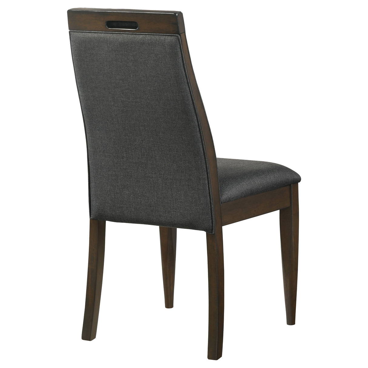 Side Chair - Wes Upholstered Side Chair (Set of 2) Grey and Dark Walnut