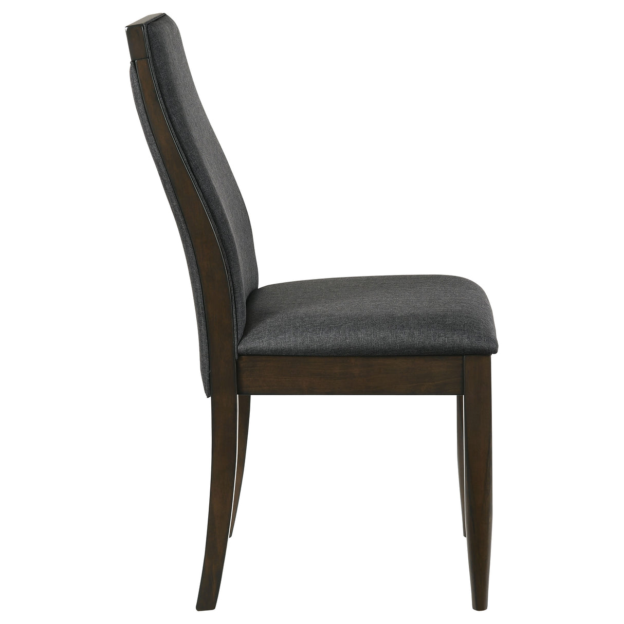 Side Chair - Wes Upholstered Side Chair (Set of 2) Grey and Dark Walnut