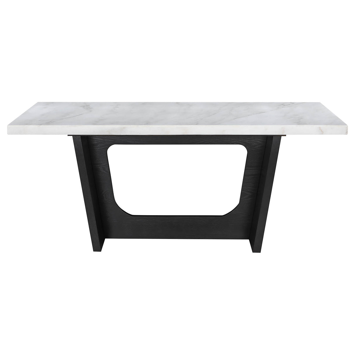 Sherry 7-piece Rectangular Marble Top Dining Table Set Grey -  Coaster Furniture