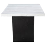 Sherry 7-piece Rectangular Marble Top Dining Table Set Grey -  Coaster Furniture