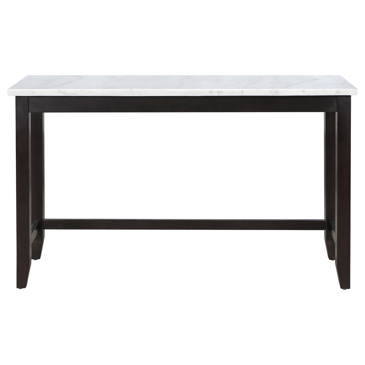 Counter Height Dining Table - Toby Rectangular Marble Top Counter Height Table Espresso and White