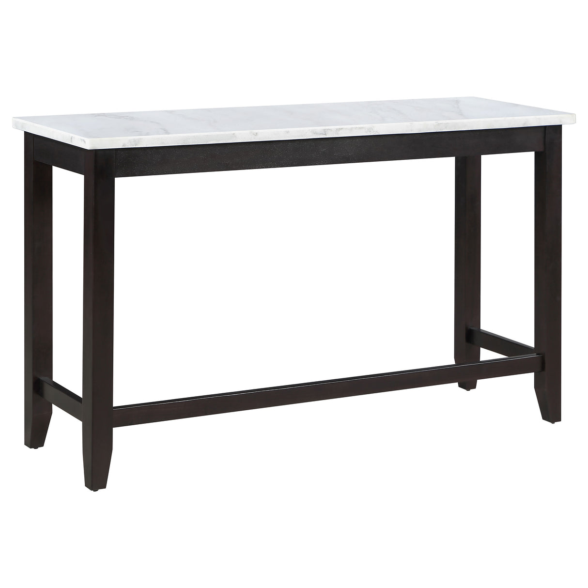 Counter Height Dining Table - Toby Rectangular Marble Top Counter Height Table Espresso and White