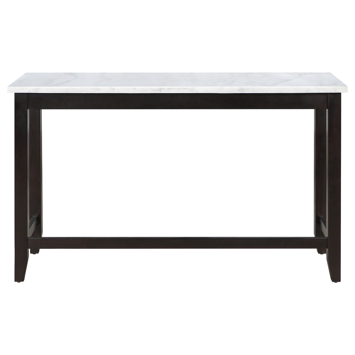 Counter Height Dining Table - Toby Rectangular Marble Top Counter Height Table Espresso and White