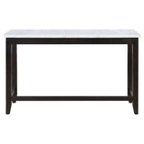 Counter Height Dining Table - Toby Rectangular Marble Top Counter Height Table Espresso and White