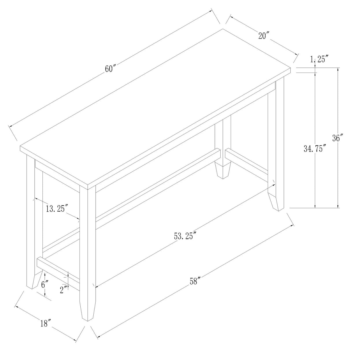 Counter Height Dining Table - Toby Rectangular Marble Top Counter Height Table Espresso and White