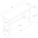 Counter Height Dining Table - Toby Rectangular Marble Top Counter Height Table Espresso and White