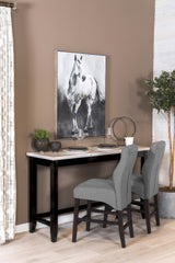 Counter Height Dining Table - Toby Rectangular Marble Top Counter Height Table Espresso and White