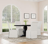 Florence Round 60-inch Pedestal Base Dining Table Black - Home Elegance USA