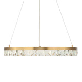 Segovia Round Crystal LED Chandelier - Gold by Uttermost - View 7