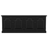 Florence 4-door Dining Sideboard Buffet Distressed Black - Home Elegance USA