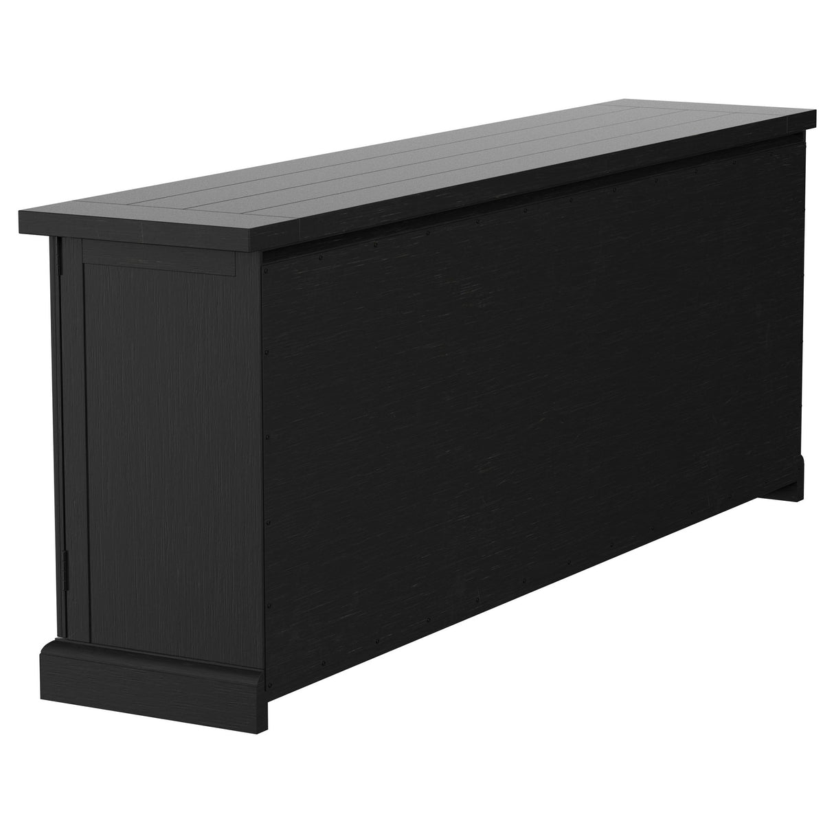 Florence 4-door Dining Sideboard Buffet Distressed Black - Home Elegance USA