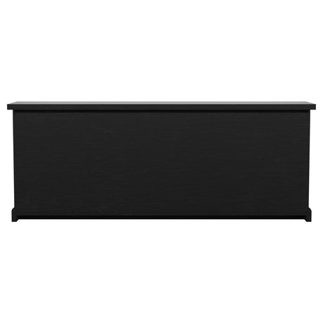 Florence 4-door Dining Sideboard Buffet Distressed Black - Home Elegance USA