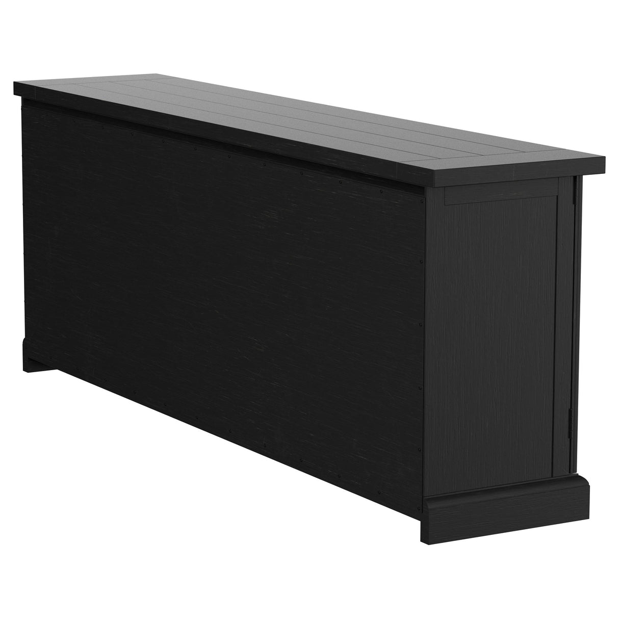 Florence 4-door Dining Sideboard Buffet Distressed Black - Home Elegance USA