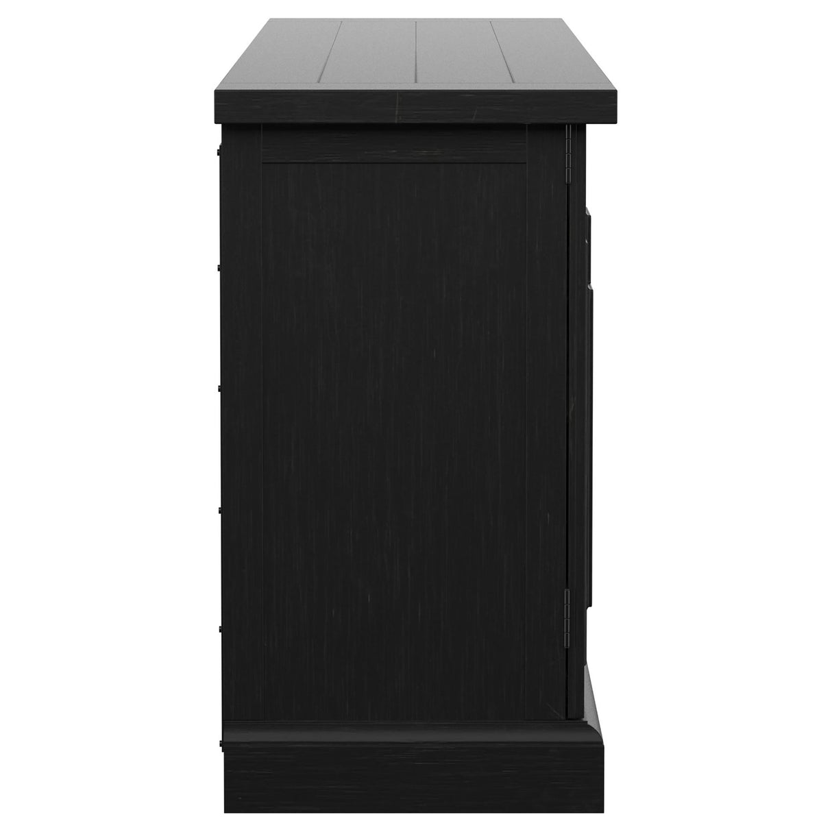 Florence 4-door Dining Sideboard Buffet Distressed Black - Home Elegance USA