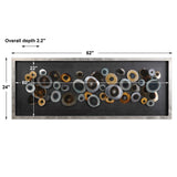 Discs Shadow Box Silver - Black / Dark Brown by Uttermost - View 3