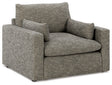 Ashley Granite Dramatic Chair and a Half - Chenille | Home Elegance USA