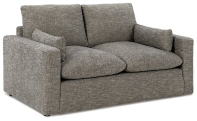 Ashley Granite Dramatic Loveseat - Chenille | Home Elegance USA