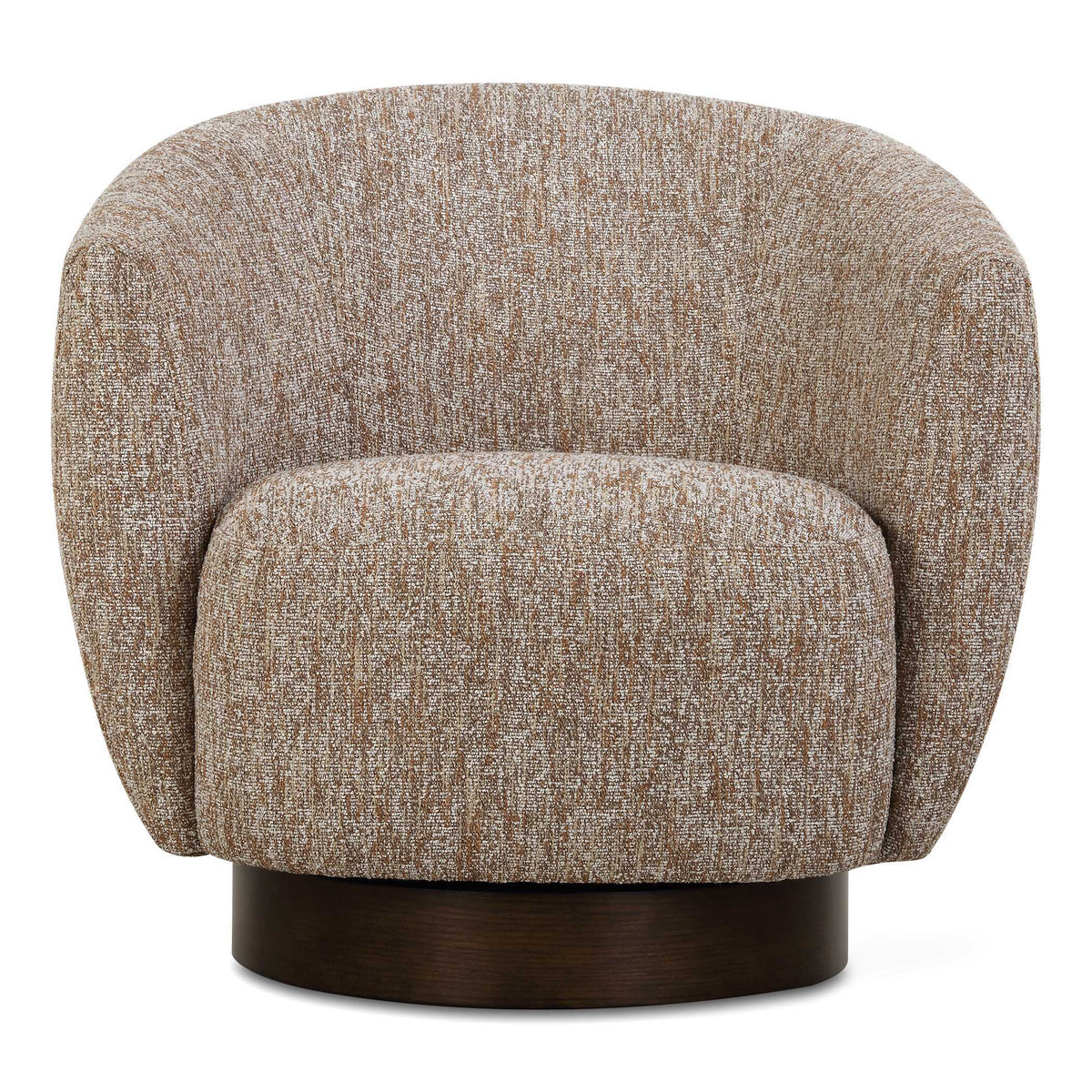 Dunes Fabric Swivel Chair - Light Brown by Uttermost - View 1