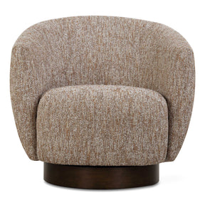 Dunes Fabric Swivel Chair - Light Brown by Uttermost - View 1