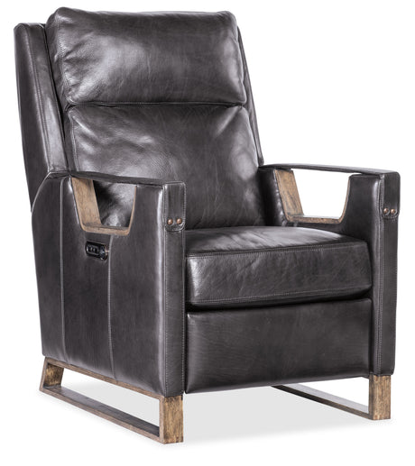 Relic Power Recliner With Power Headrest - Black by Hooker Furniture - View 1