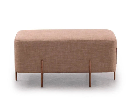 Divani Casa Adler Modern Brown Fabric Ottoman Vg2T1181B - Brn - VG2T1181B - BRN - Home Elegance USA - 2