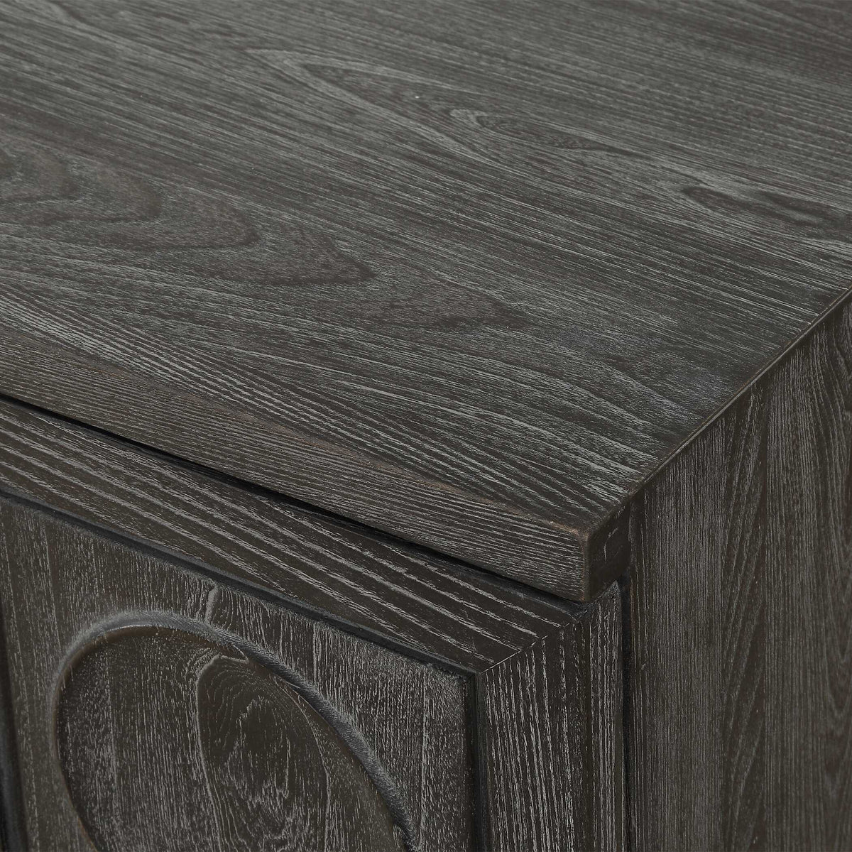 Shelby 2 Door Ebony Stained Cabinet - Black by Uttermost - View 7