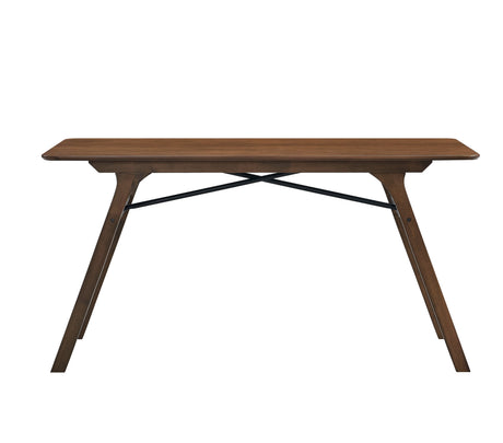 Casual Dining Furniture Set 7pc Walnut Finish Dining Table and Upholstered Chairs Wooden Kitchen Set - sold by Home Elegance USA
