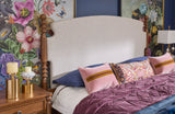 Azalea King Upholstered Bed - Walnut | Flexsteel