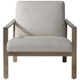 Wills Contemporary Accent Chair - Beige / Dark Brown by Uttermost - View 1