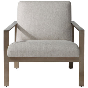 Wills Contemporary Accent Chair - Beige / Dark Brown by Uttermost - View 1