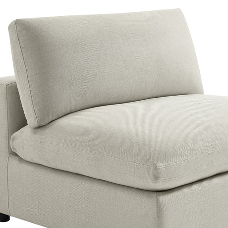 Cassandra Modular 5-Piece Sectional in Beige with Polyester Upholstery and Solid Wood Legs - sold by Home Elegance USA