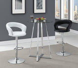 Barraza 29" Adjustable Height Bar Stool White and Chrome | Coaster - 120347 - Home Elegance USA - 3