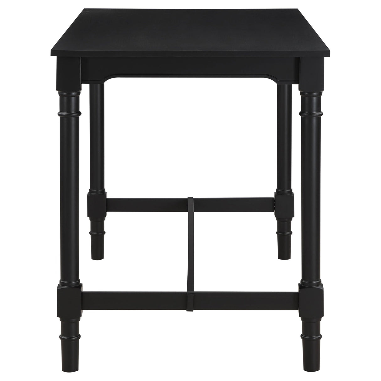 Martina 5 - piece Rectangular Spindle Leg Counter Height Dining Set Oatmeal and Black | Coaster | Home Elegance USA