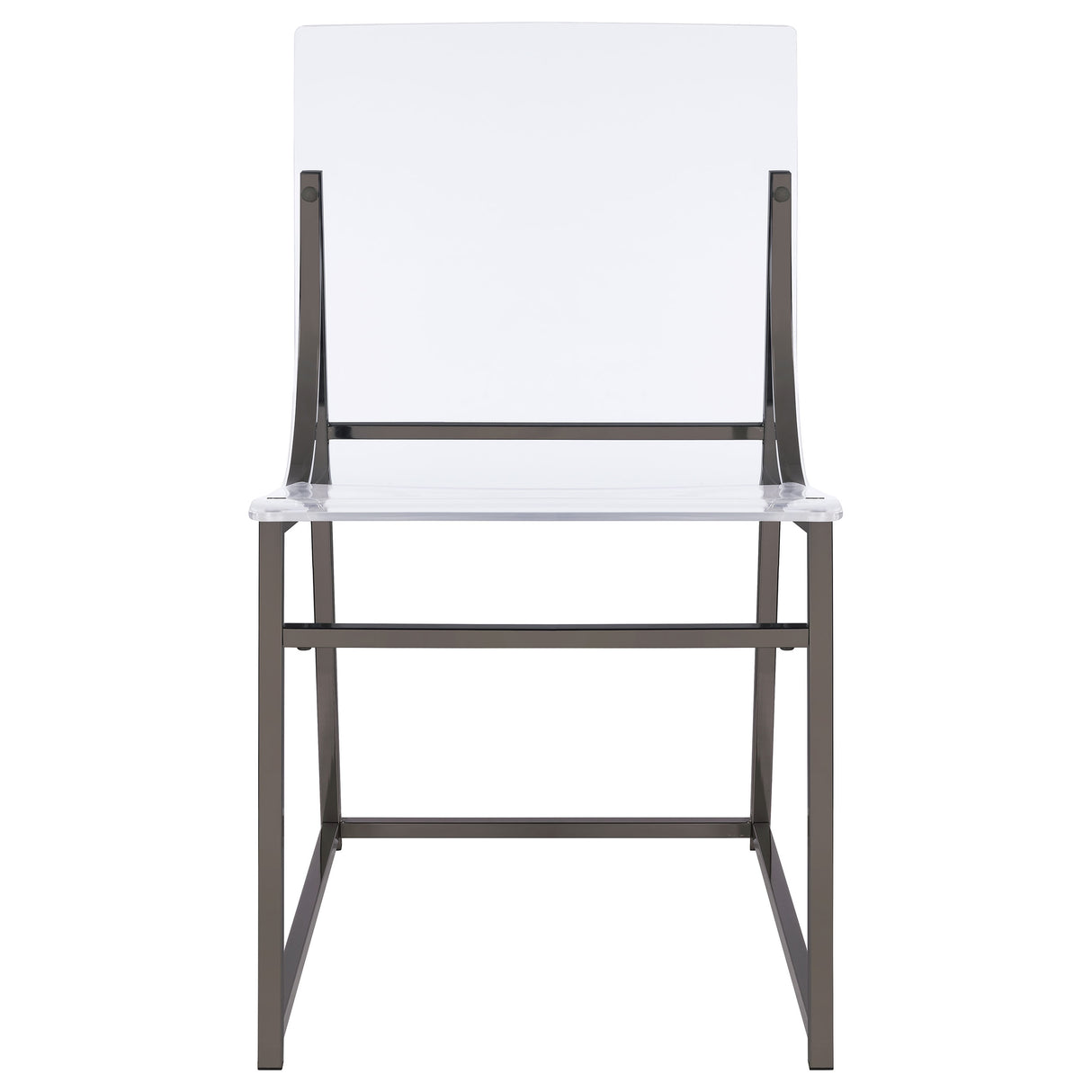 Jillian 5-piece Round Mirror Top Dining Set Black Nickel - Home Elegance USA