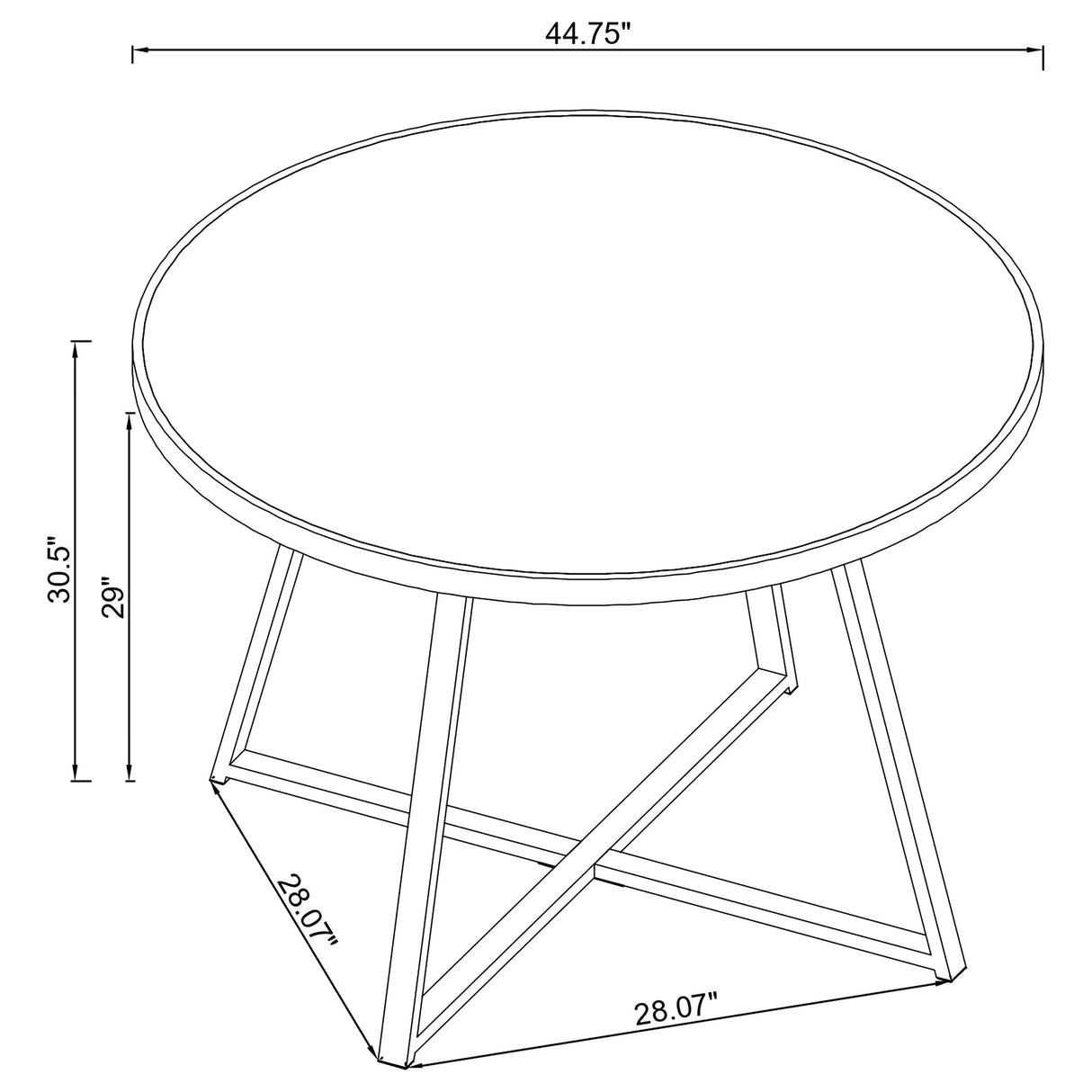 Jillian 5-piece Round Mirror Top Dining Set Black Nickel - Home Elegance USA