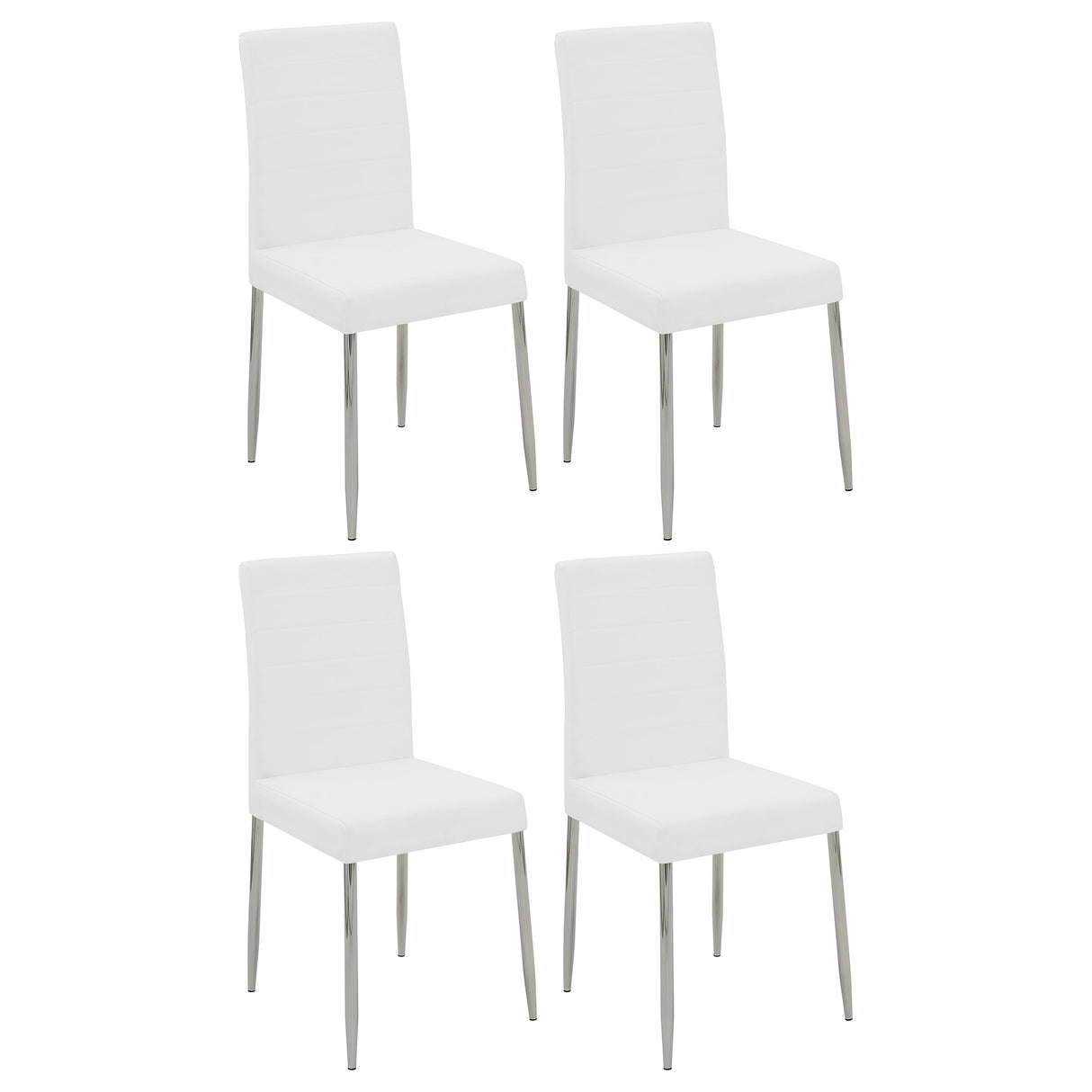 Side Chair - Maston Upholstered Dining Chairs White (Set of 4)