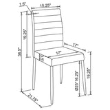 Side Chair - Maston Upholstered Dining Chairs White (Set of 4)