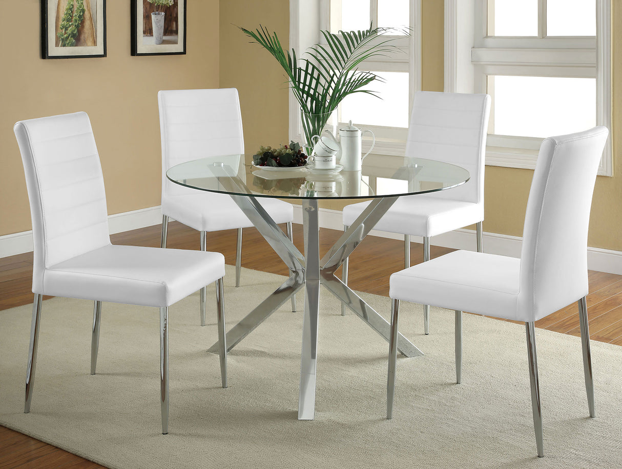 Side Chair - Maston Upholstered Dining Chairs White (Set of 4)