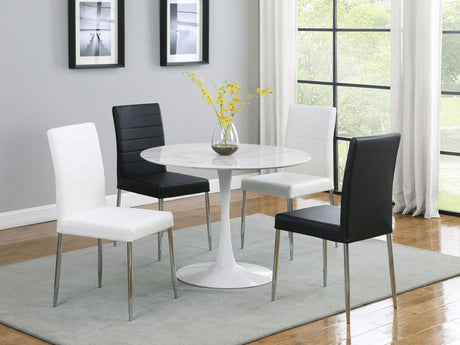 Side Chair - Maston Upholstered Dining Chairs White (Set of 4)