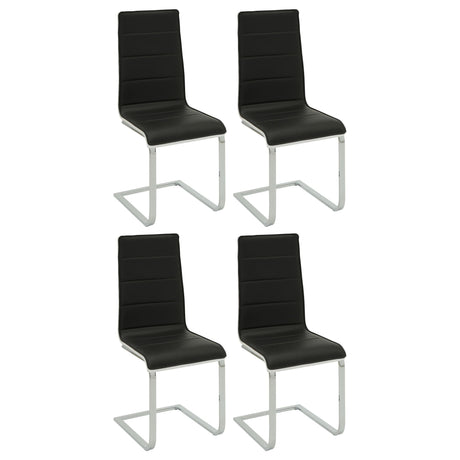 Broderick Upholstered Side Chairs Black and White (Set of 4) | Coaster | Home Elegance USA