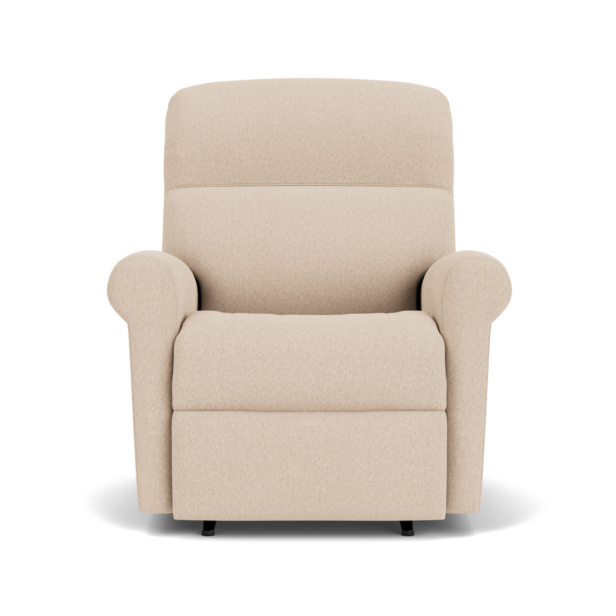 Davis Traditional Leather Power Recliner, Power Headrest | Flexsteel